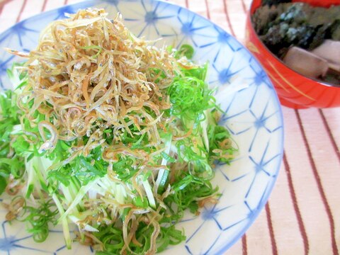 カリカリじゃことネギの海苔そば